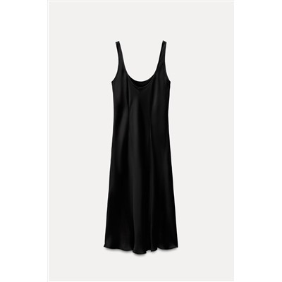 ZW COLLECTION SATIN DRESS WITH SLIT