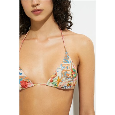 Top de biquini hawaiano lúrex