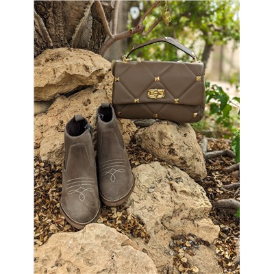 TEKILA 7005 Taupe+Ab.Zapatos PELLE Valentina (820) Taupe АКЦИЯ