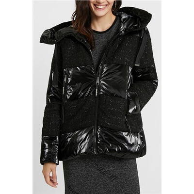 Chaqueta acolchada jacquard