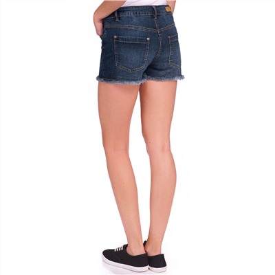 Damen Jeansshorts mit Used-Waschung