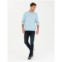 Açık Mavi Regular Fit Sweatshirt