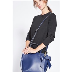Bolso de piel Mini Lila Azul