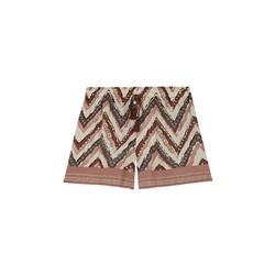 Pantalón corto viscosa estampado tribal