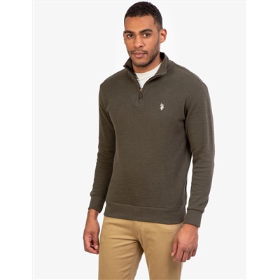 QUARTER ZIP SWEATER