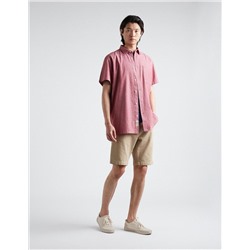 Slim Fit Denim Shorts, Men, Beige