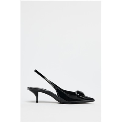 SLINGBACKS WITH HEEL DETAIL