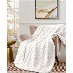 Royal Luxe Reversible Micromink to Faux-Sherpa Tie-Dye Throw, 50" x 60", Exclusively at Macy’s