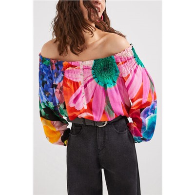 Blusa floral M. Christian Lacroix
