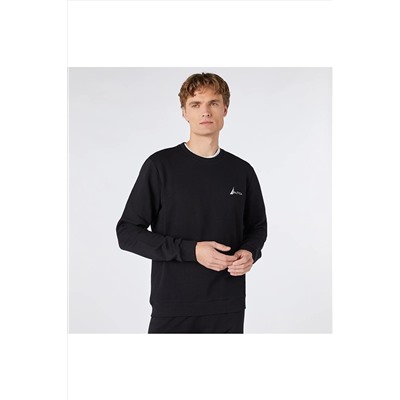 Nautica Erkek Siyah Standart Fıt Uzun Kollu Sweatshırt KE37600T