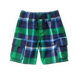 Plaid Cargo Shorts