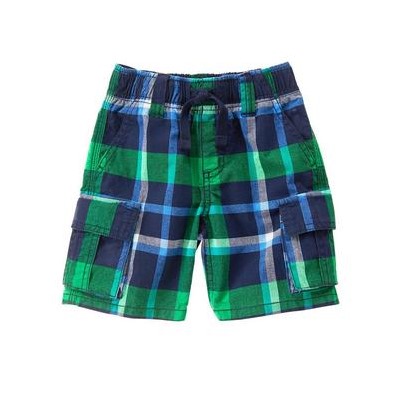 Plaid Cargo Shorts