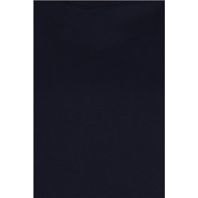Kadın Lacivert Bisiklet Yaka Sweatshirt