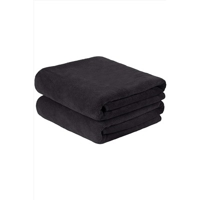AYHANHOME Siyah 2'li Mikrofiber Spor Havlusu Leke Tutmayan Kuaför Berber Havlu 50x90 Cm 2'Lİ*SPORHAVLU
