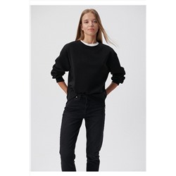 Mavi Bisiklet Yaka Siyah Basic Sweatshirt 1610198-900