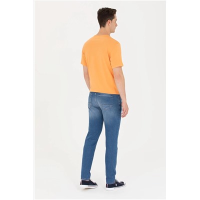 Erkek Koyu Mavi Jean Pantolon