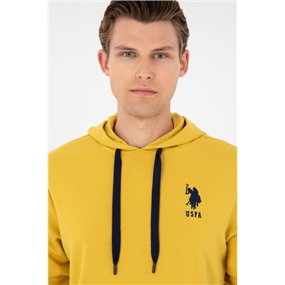 Erkek Sarı Basic Sweatshirt