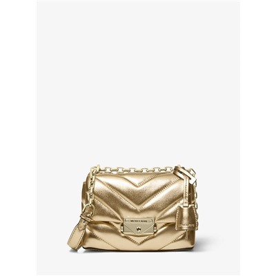 MICHAEL MICHAEL KORS Cece Extra-Small Quilted Metallic Leather Crossbody Bag