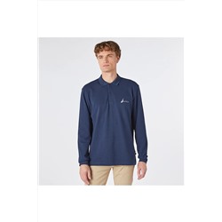 Nautica Erkek Lacivert Classıc Fıt Uzun Kollu Polo KE37400T