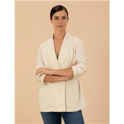 Krem Regular Fit Ceket