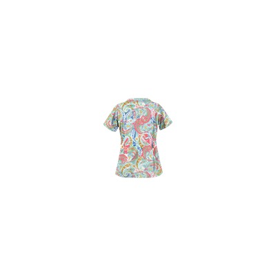 UA Charming Swirls Cool Blue Print Scrub Top