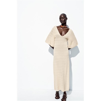 POINTELLE KNIT MAXI DRESS
