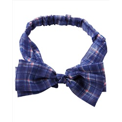 Plaid Bow Headwrap