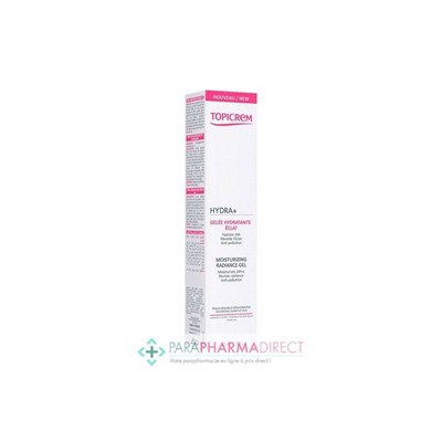 Topicrem Hydra+ - Gelée Hydratante Éclat - Peaux Sensibles Déshydratées 40 ml