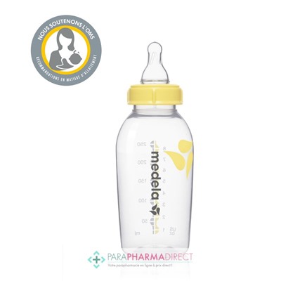 Medela Biberon 250ml + Tétine Taille M sans BPA