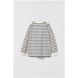 STRIPED T-SHIRT WITH LABEL
