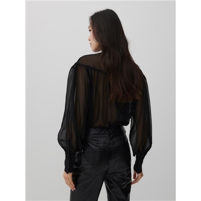 Bluse mit Bindedetail