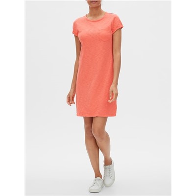 Pocket Short Sleeve Shirtdress