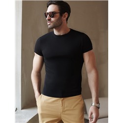 Футболка slim fit  из премиального хлопка с эластаном