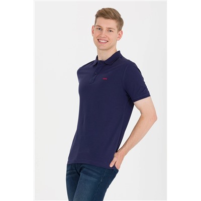 Erkek Lacivert Basic Polo Yaka Tişört