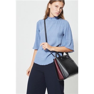 Bolso de piel Trip Negro