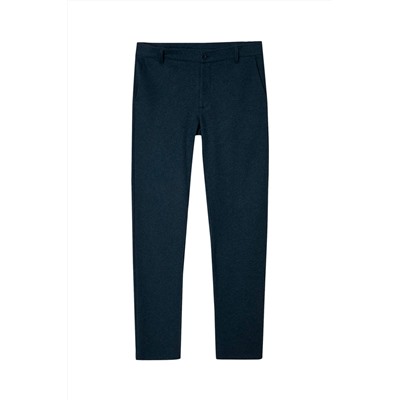 Pantalón recto Azul marino jaspeado