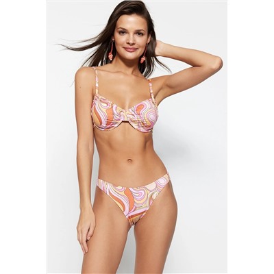 Trendyolmilla Soyut Desenli Normal Paça Bikini Altı TBESS23BA00049