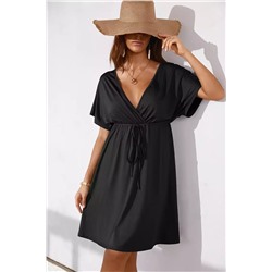 Leticia V-neck Flared Sleeve Short Length Dress размер XL