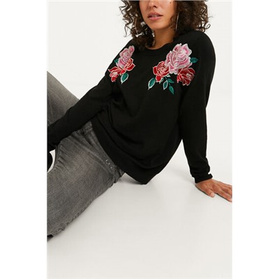 Jersey corto tricot bordado hombros
