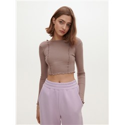 Bluse mit gesprenkelter Textur
