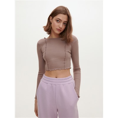 Bluse mit gesprenkelter Textur