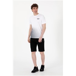 Erkek Regular Fit Bisiklet Yaka Beyaz Tişört