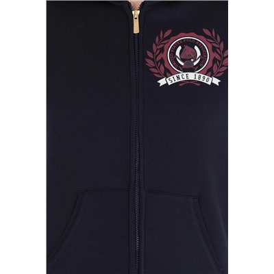 Kadın Lacivert Kapüşonlu Sweatshirt