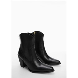 Botín piel estilo cowboy -  Mujer | MANGO OUTLET Melilla