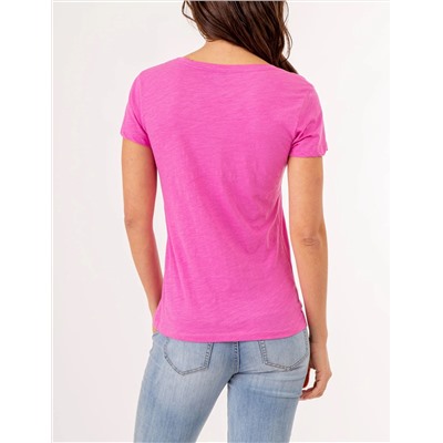 SCOOP NECK T-SHIRT