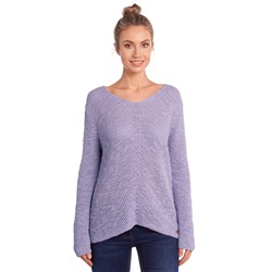 Damen Strickpullover mit V-Ausschnitt
