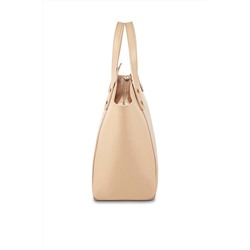 Bolso de piel Parl Nude y beige