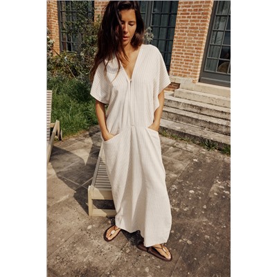 VESTIDO KAFTÁN BOLSILLOS