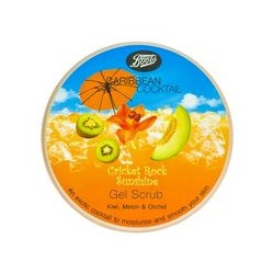 Гель-скраб для тела Cricket Rock Sunshine серии Caribbean Cocktail с киви, орхидеей и дыней от Boots 200 мл / Boots Caribbean Cocktail Cricket Rock Sunshine Gel Scrub 200 ml
