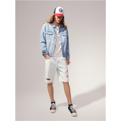 Shorts im Regular-Fit aus Denim